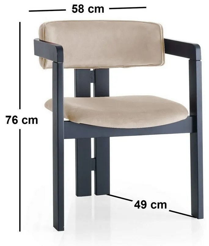 Étkező szék CO Beige and Black