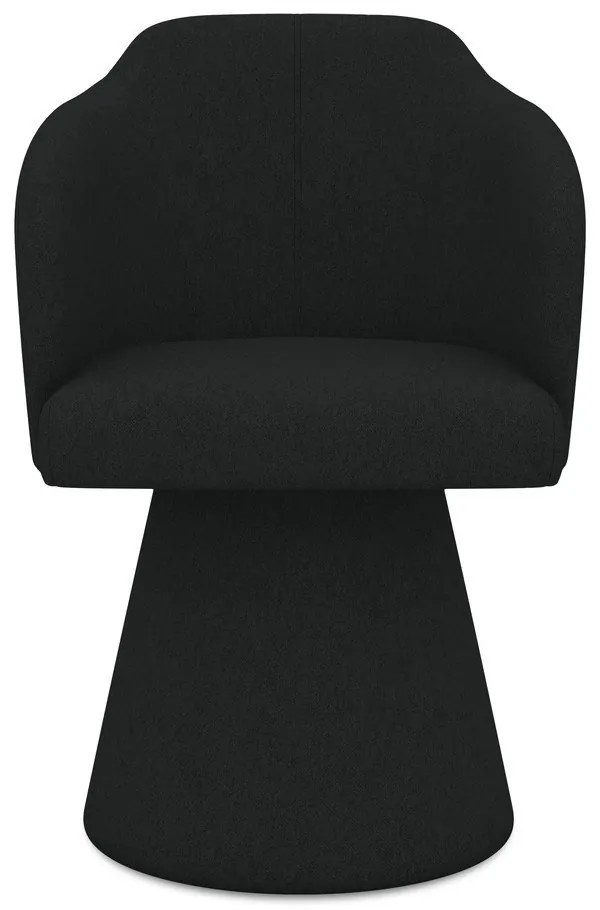 Fekete kárpitozott étkezőfotel Kanoa – Makamii