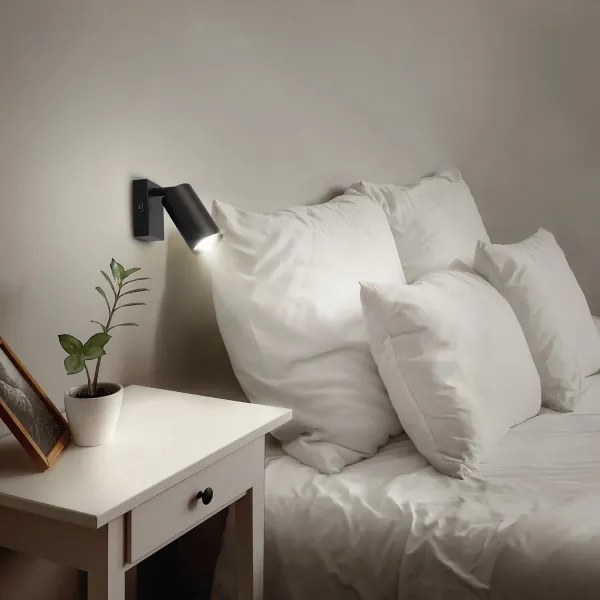 Brilagi - LED dimmelhető fali spotlámpa SELE 1xGU10/6W/230V fekete