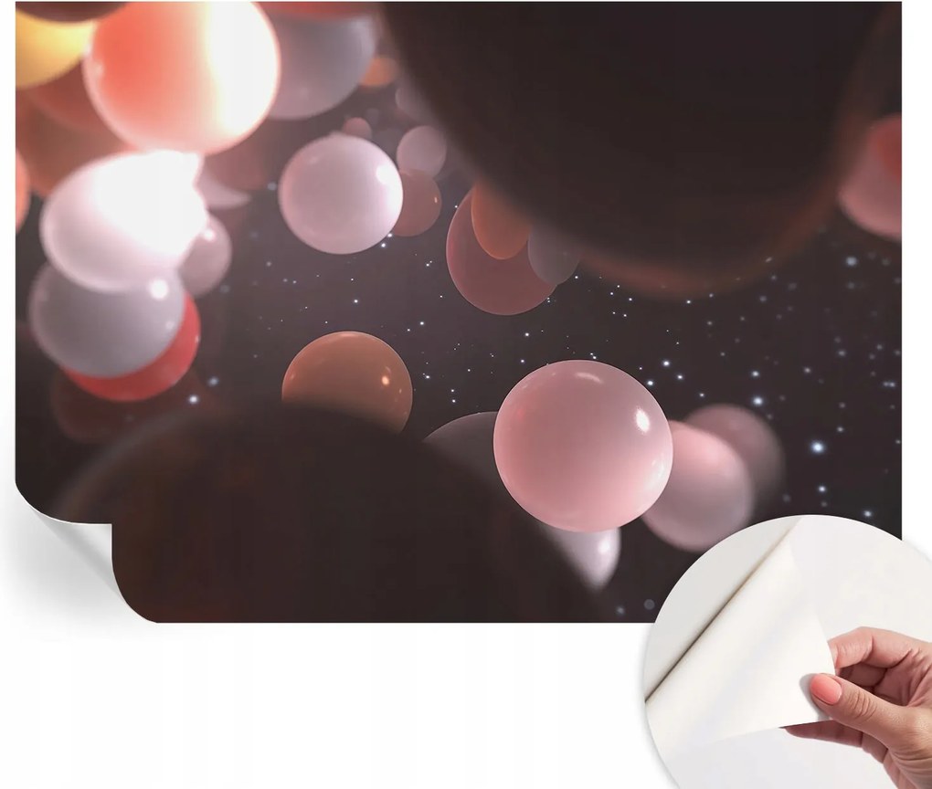 Fotótapéta Fali tapéta Hálószobába és Nappaliba Űrgömbök 208x146 cm