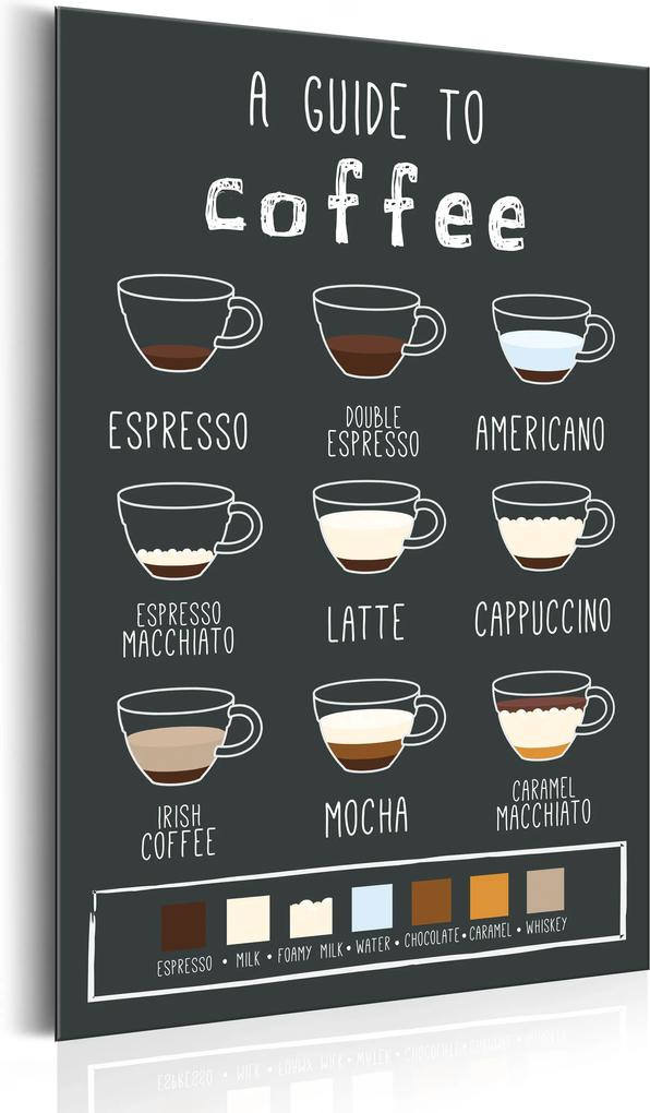 Plakát fémen - Coffee Lovers: A Guide To Coffee [Allplate]