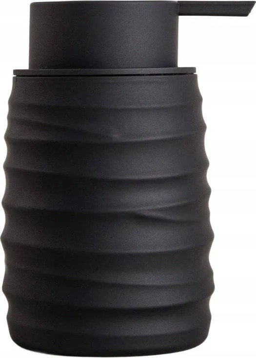 Torus adagoló dombornyomással fekete 8,2x8,2x17 cm Homla