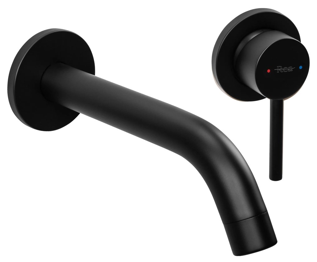 Rea Owen, rejtett mosdócsaptelep + BOX rögzítőrendszer, fekete matt, REA-B5332