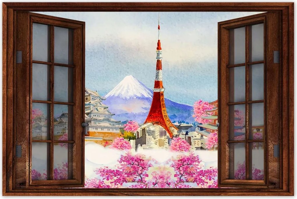 Poszterek 90x60 Kirándulás Japánba