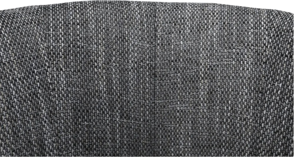 Klub fotel, fekete textilbőr/ szürke szövet, CUBA