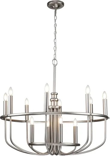 Kichler KL-CAPITOL-HILL12-BN - CAPITOL HILL láncos csillár 12xE14/40W/230V króm