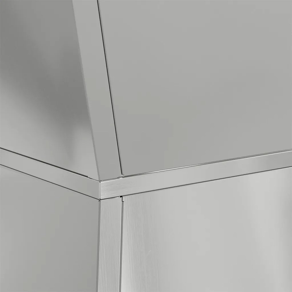 vidaXL Pillér Ültető Ezüst 35 x 35 x 73 cm