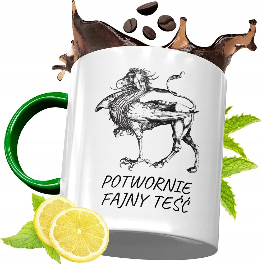 Zöld Bögre Apósnak Születésnapi Ajándéknak, fényképes nyomattal