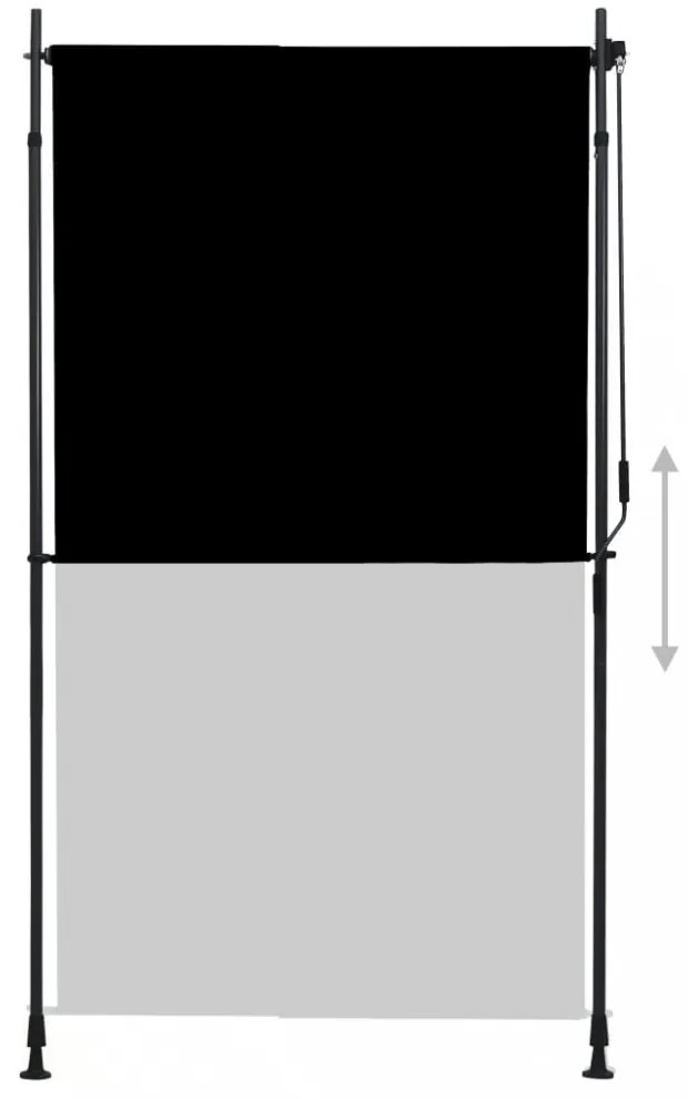 antracitszürke kültéri roló 120 x 270 cm
