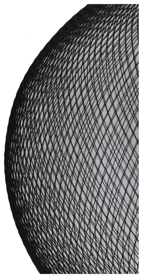 Matt fekete függőlámpa fém búrával ø 50 cm Reilley – Light &amp; Living