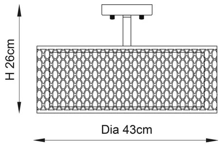 Endon 81966 - Felületre szerelhető csillár CORDERO 3xE27/10W/230V matt króm