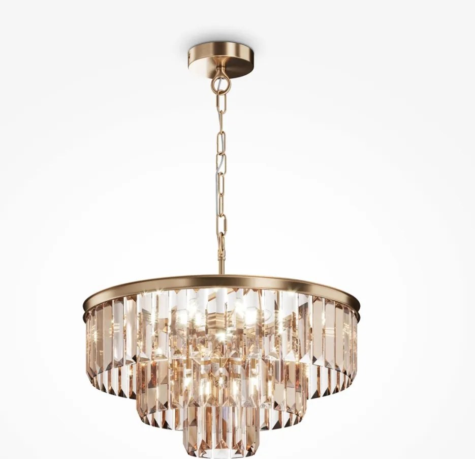 MAYTONI MOD085PL-07G REVERO Kristály Függesztett Lámpa Arany E14 IP20