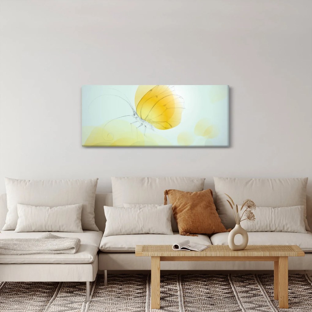 Kép - Sárga pillangó (120x50 cm)