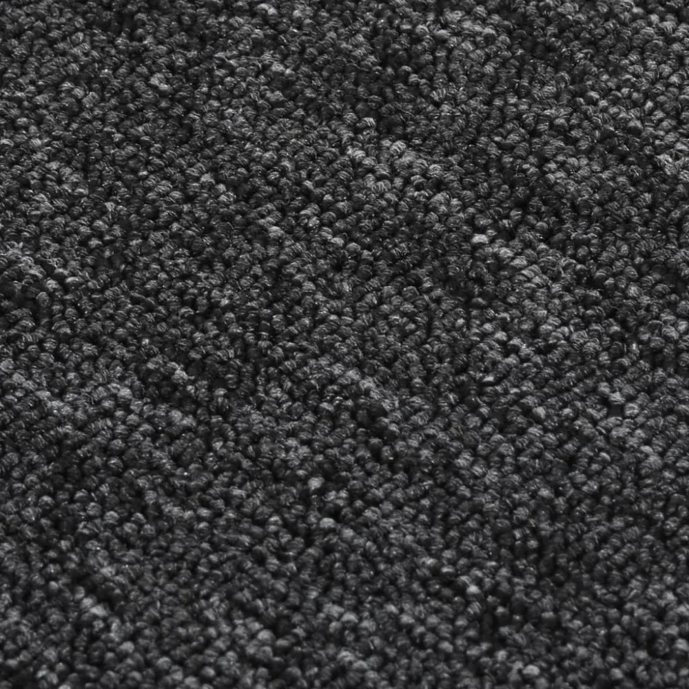 15 db antracit négyszögű csúszásmentes lépcsőszőnyeg 75 x 20 cm