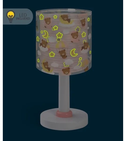 Dalber 41571S - LED gyereklámpa BABY TEDDY 1xG4/4W/230V, rózsaszín