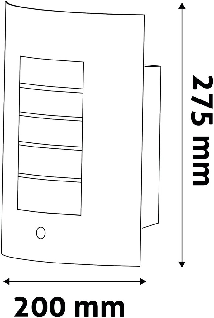 Avide kültéri fali lámpa Morro 1xE27 PIR IP44 Szatén Nikkel