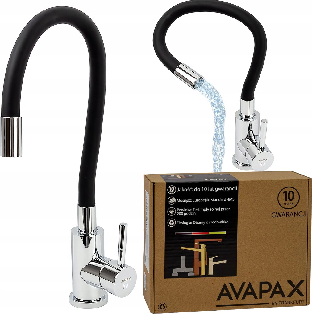 Mosogató csaptelep szilikon hajlékony króm konyhai csaptelep forgó mosogató