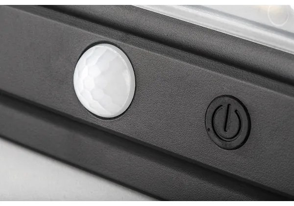 Rabalux 77040 - FLAXTON LED 7W 3,7V IP54 napelemes fali lámpa, fekete