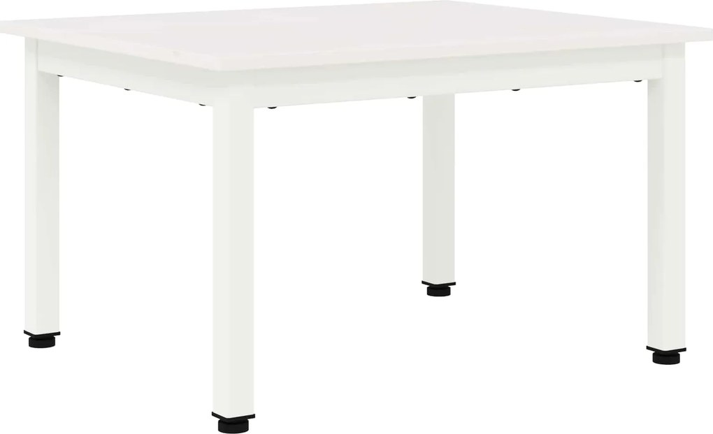 vidaXL Dohányzóasztal Fehér 60 x 50 x 36 cm Tömör fenyőfa