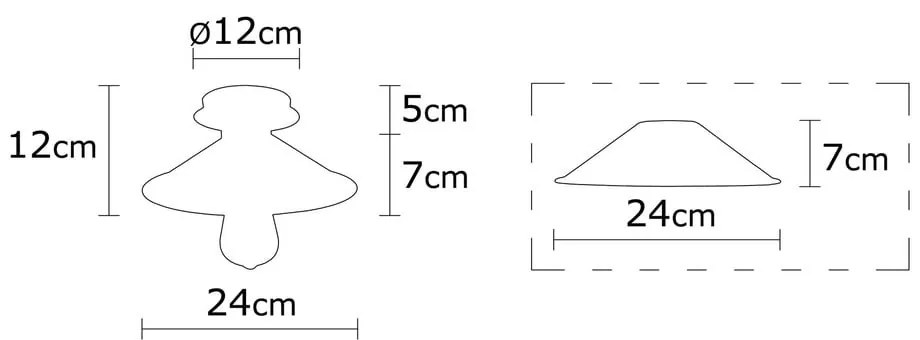 Bronzszínű mennyezeti lámpa fém búrával ø 24 cm Berceste – Opviq lights