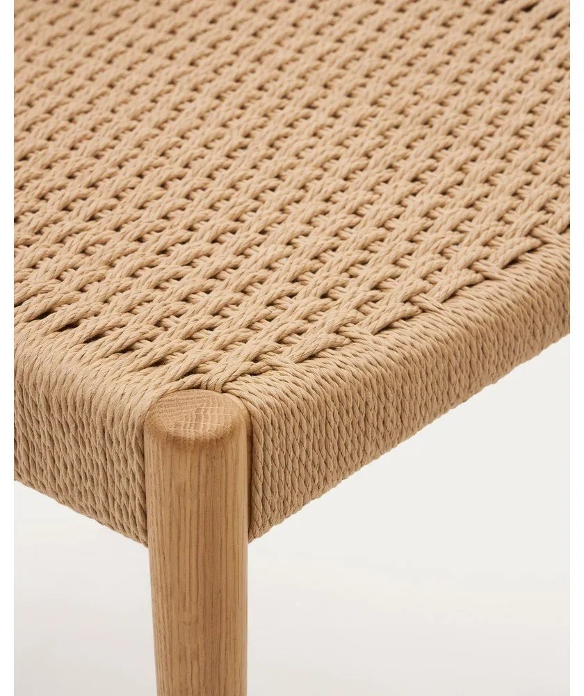 Natúr színű tölgyfa étkezőszék szett 2 db-os Analy – Kave Home