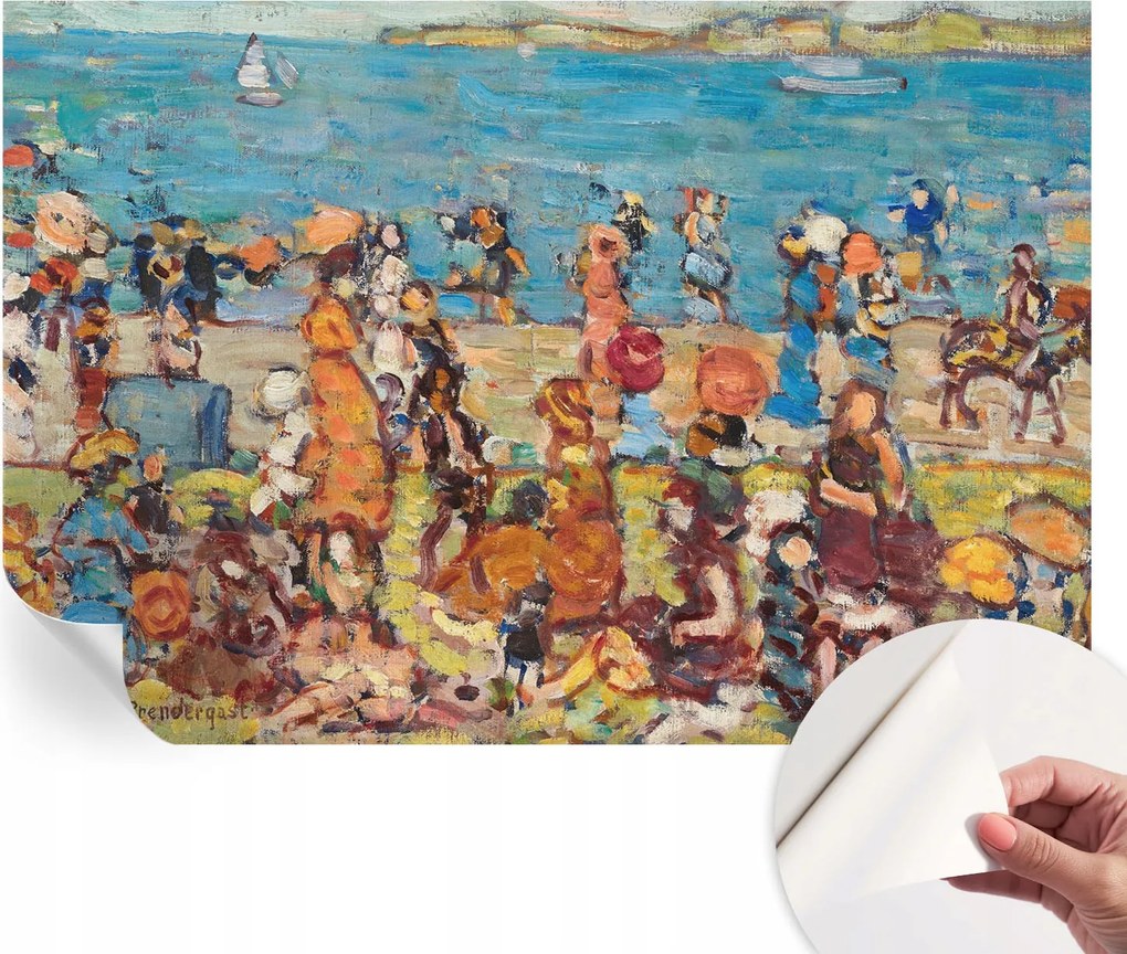 Öntapadós Fali Fotótapéta Hálószobába Tengerparti jelenet 152x104 cm