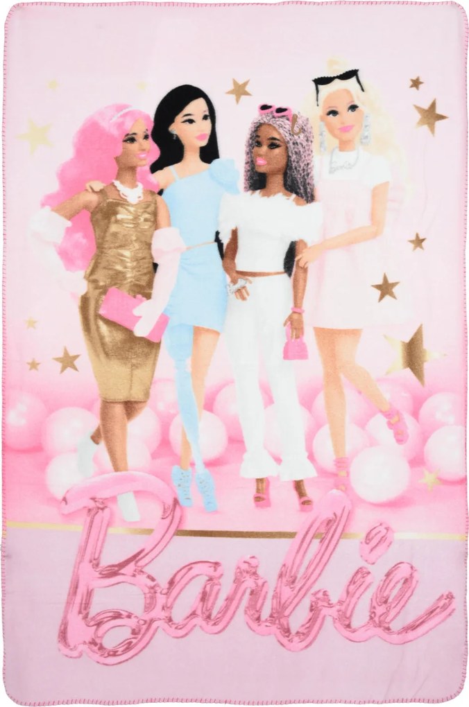 Barbie Glam Squad polár takaró 100x150cm