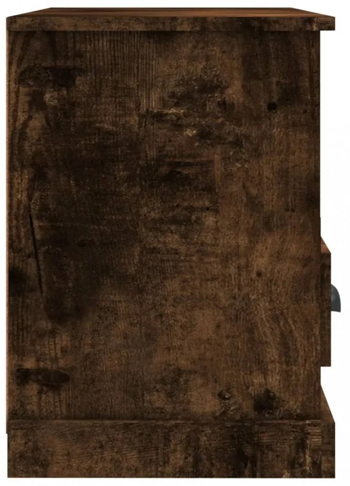 füstös tölgy színű szerelt fa TV-szekrény 80 x 35 x 50 cm