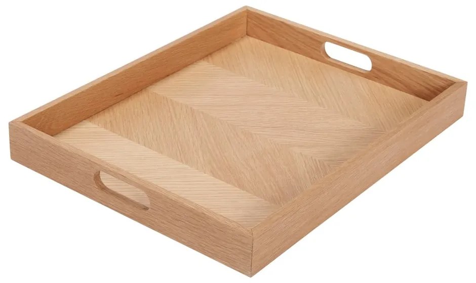 Fa szervírozó tálca 35x45 cm Structure – Hübsch