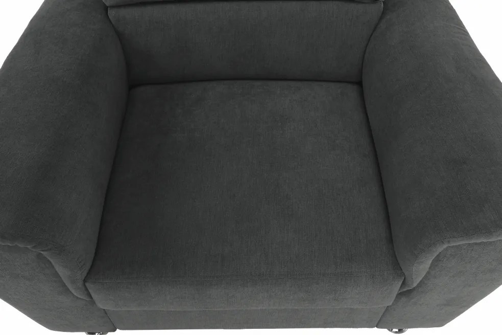 Fotel, szürke szövet, SANTIAGO