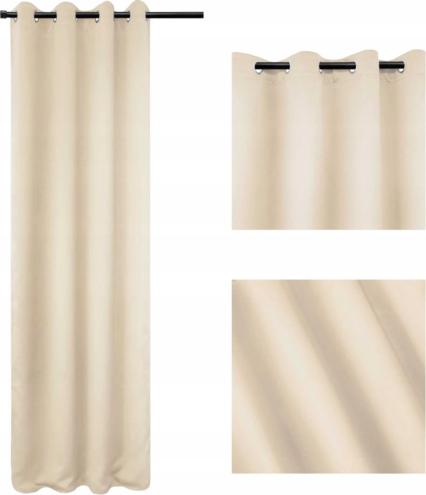 Sötétítő függöny Blackout 140x250 Világos Bézs Arctic