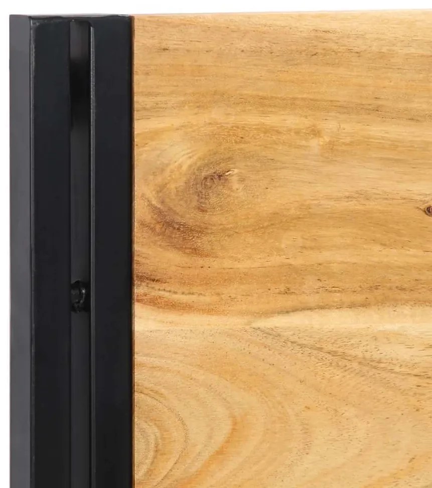 tömör fa akác és vas fejtámla 160 cm