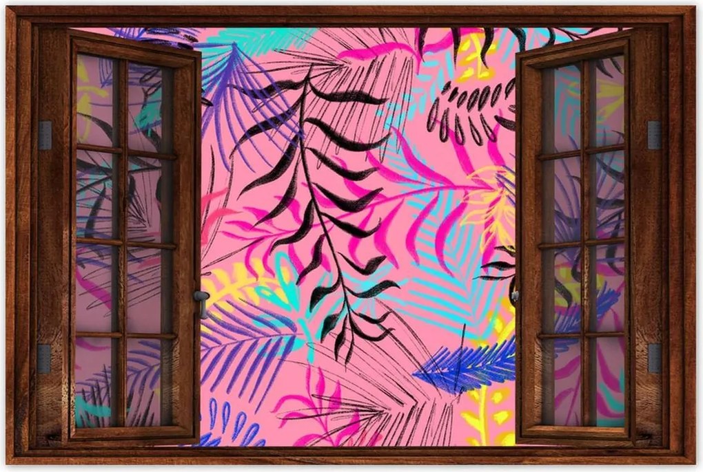 Poszterek 60x40 Rózsaszín kompozíció Virágok