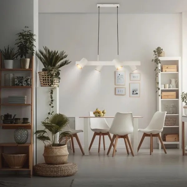 Briloner 4058044 - ERA kábeles függeszték 4xGU10/10W/230V krémszínű