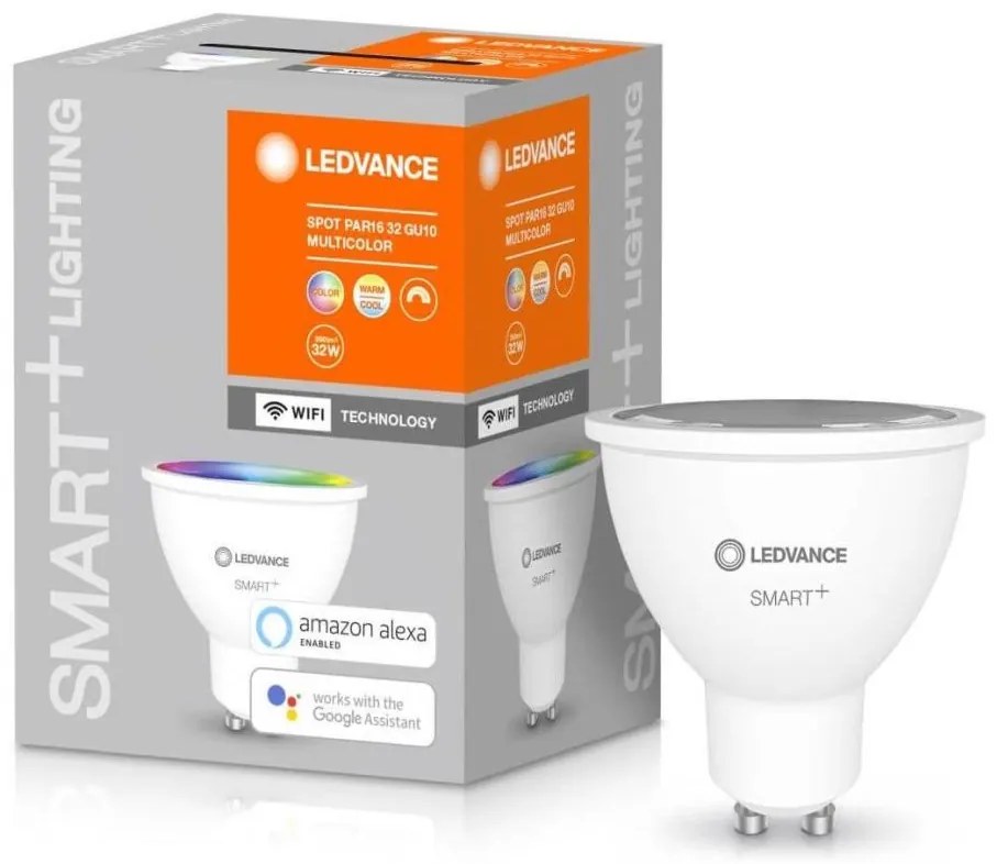 LED RGBW szabályozható izzó SMART + GU10 / 5W / 230V 2700K-6500K - Ledvance