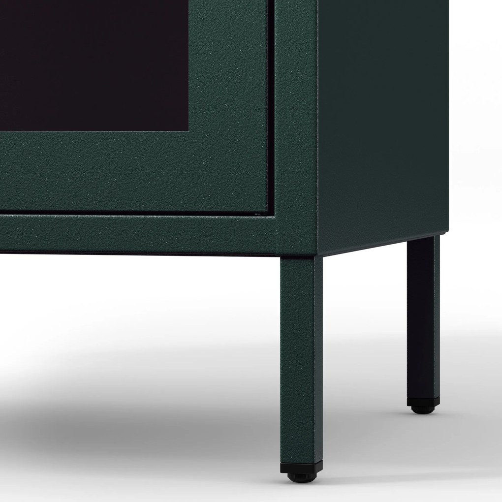 Vitrin GINA, 800 x 1015 x 400 mm, Modern: palack zöld