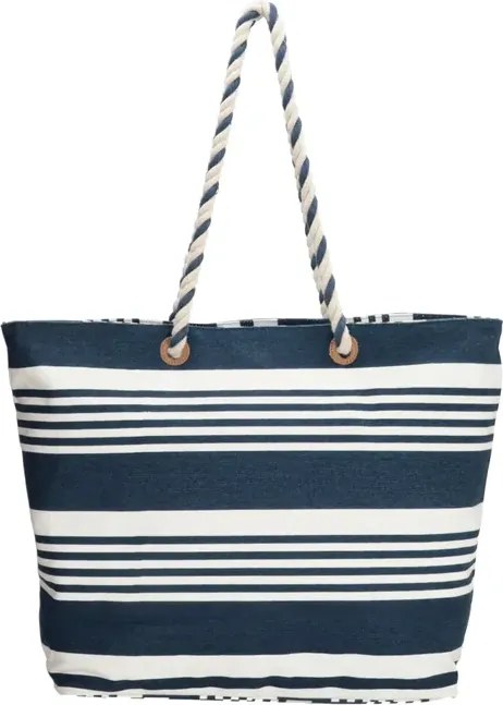 Kék-fehér csíkos strandtáska „Vacation”