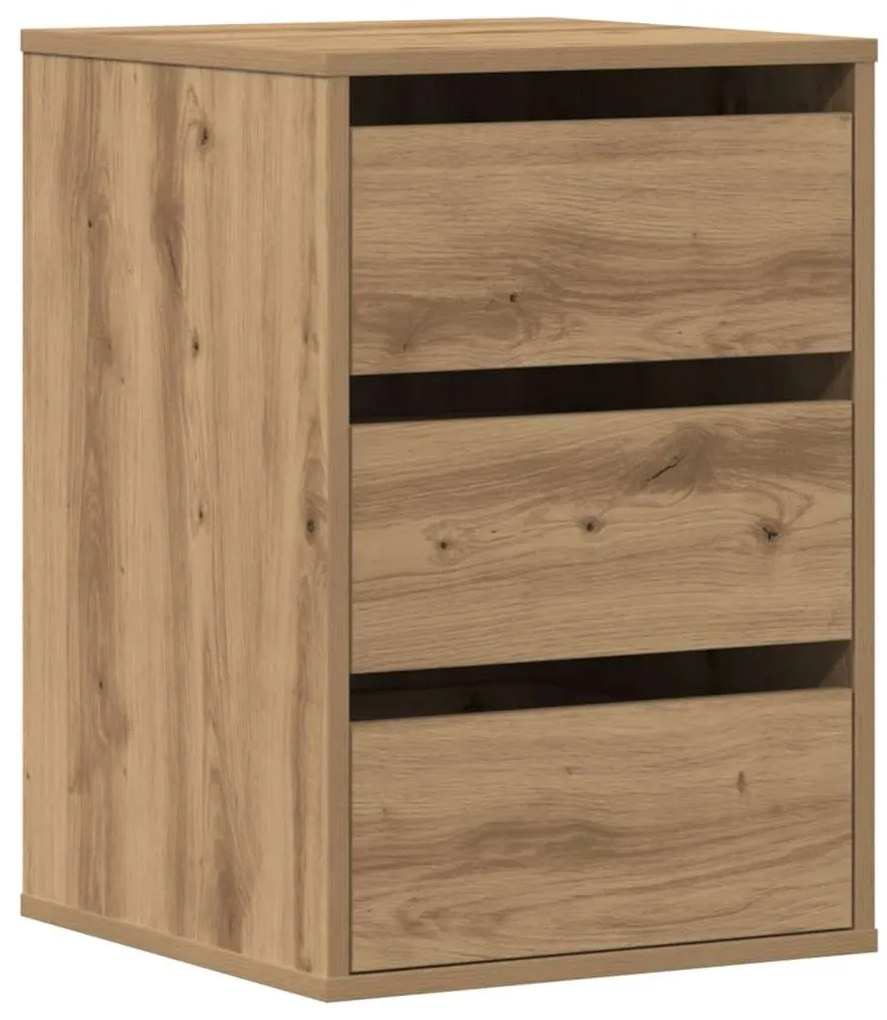 vidaXL kézműves tölgy szerelt fa sarok komód 40 x 41 x 58 cm