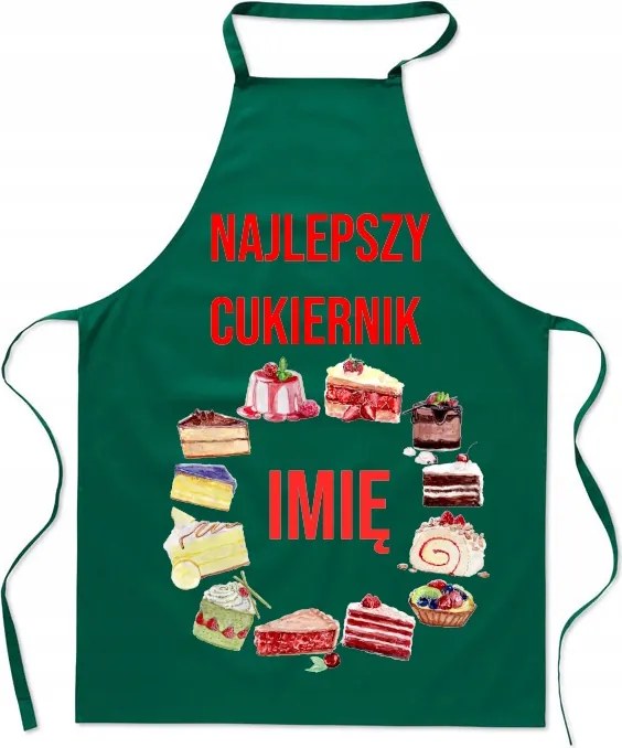 Konyhai kötény A legjobb cukrász Az Ön neve