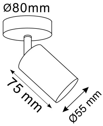LED RGBW fényerőszabályozható fali spotlámpa GOLDI 1xGU10/6W/230V aranyszínű
