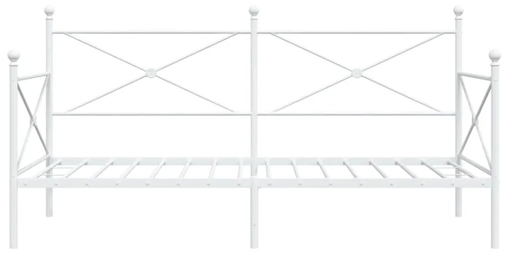 kanapéágy matrac nélkül fehér 100x190 cm acél