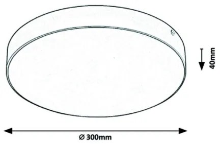 Rabalux-LED Fürdőszobai mennyezeti lámpatest LED/24W/230V 2800/4000/6000K IP44 fekete