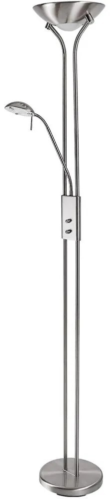 Brilagi - Fényerőszabályozható állólámpa SCARLETT 1xR7s/230W/230V+1xG9/40W matt króm