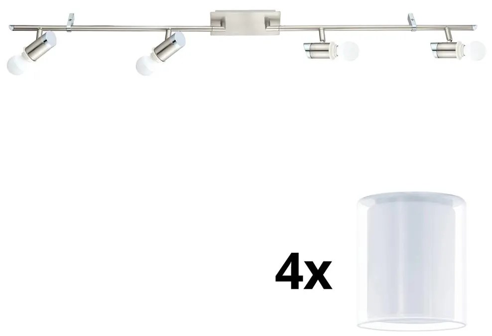 Eglo Eglo - LED Spotlámpa MY CHOICE 4xE14/4W/230V króm/fehér EG31109D