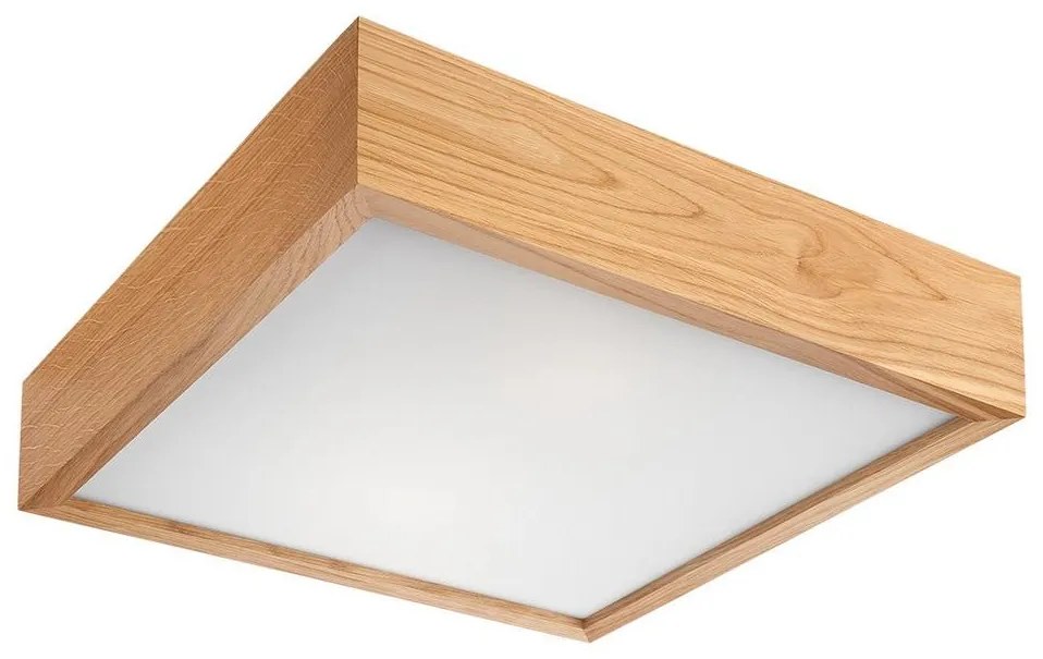 Mennyezeti lámpa OAK SQUARE 1xE27/60W/230V tölgy 27,5 cm