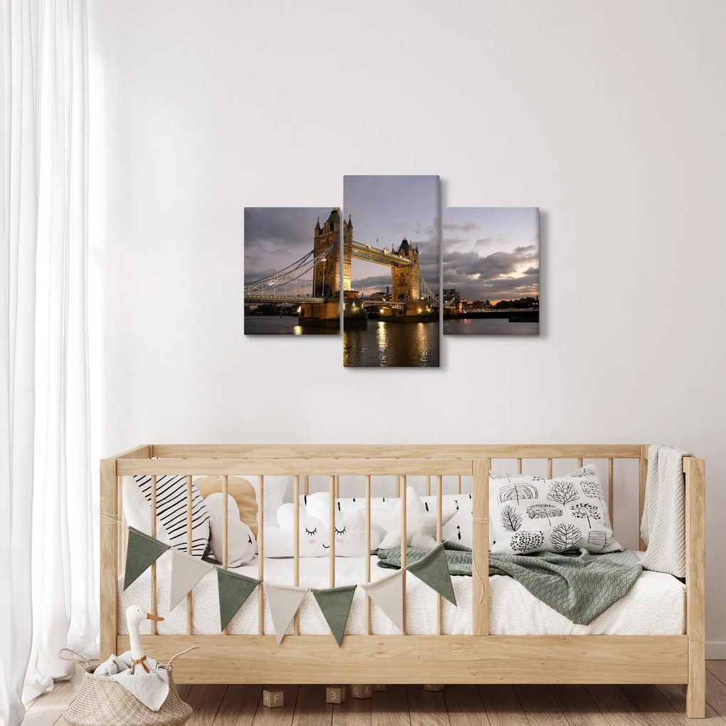 Kép - Tower Bridge éjszaka (90x60 cm)
