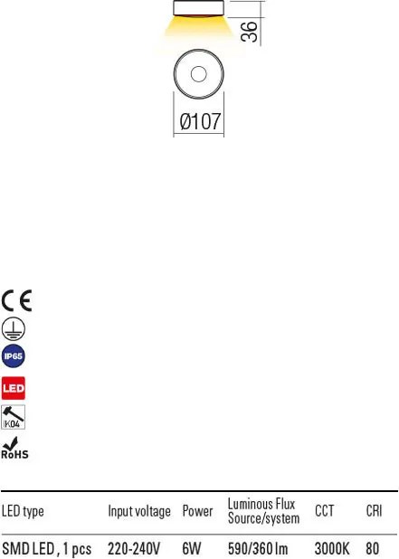REDO 90412 LOG Modern Kültéri Mennyezeti Lámpa LED IP65