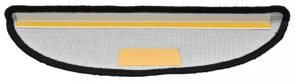 vidaXL 10 db fekete lépcsőszőnyeg 65 x 21 x 4 cm
