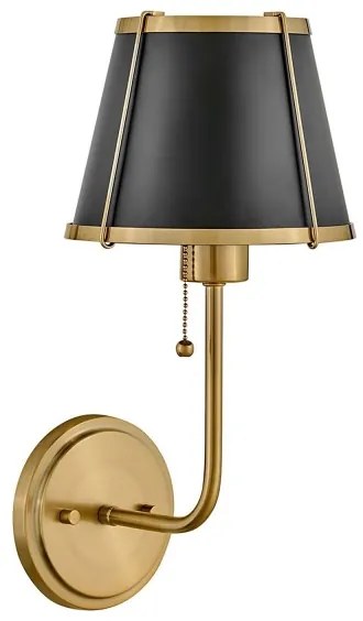 Hinkley HK-CLARKE1-BR-BK - Fali lámpa CLARKE 1xE27/40W/230V réz/fekete