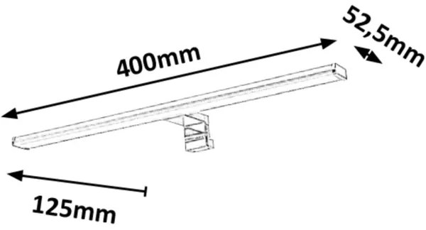 Rabalux 2114 - LED Fürdőszobai tükörmegvilágító LEVON LED/8W/230V IP44 40cm